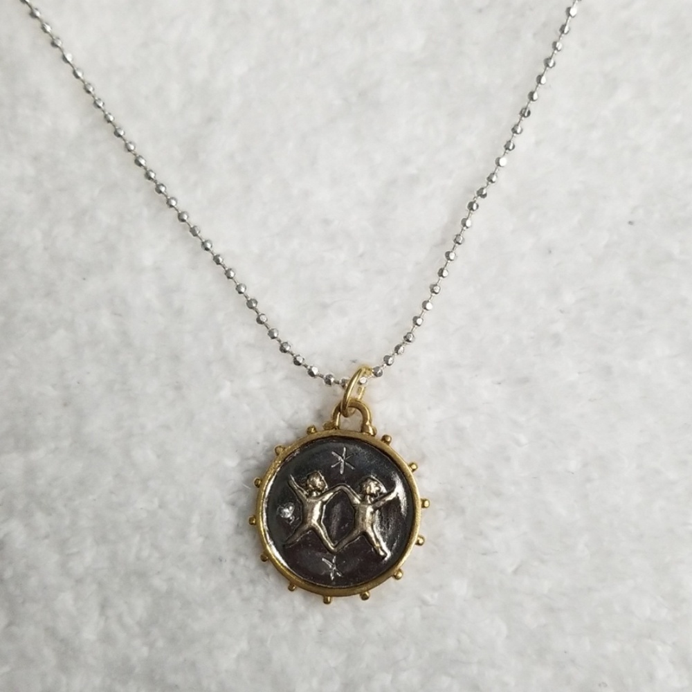 Stella & Dot Gemini Zodiac charm necklace